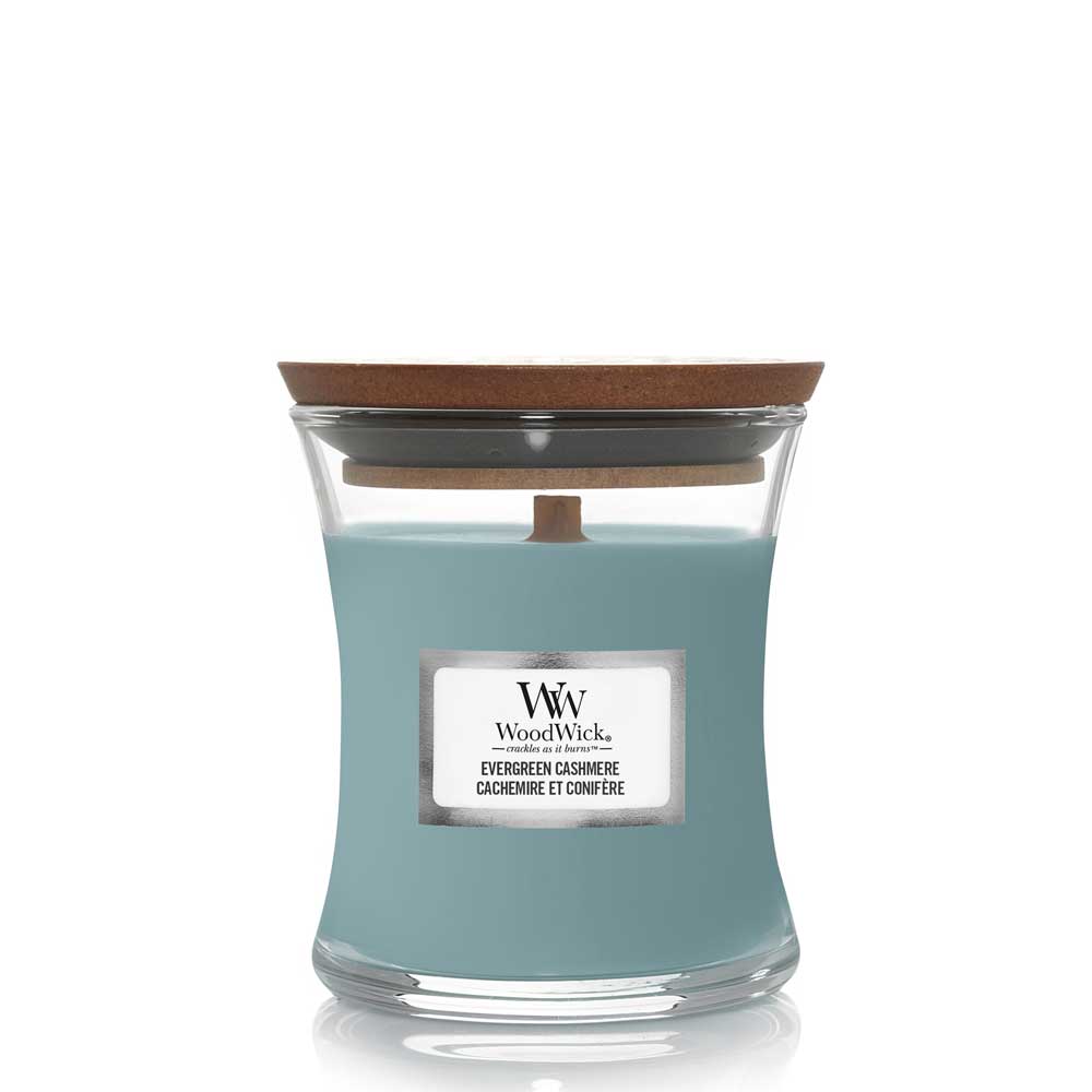CANDELA CLESSIDRA HOURGLASS MINI JAR EVERGREEN CASHMERE