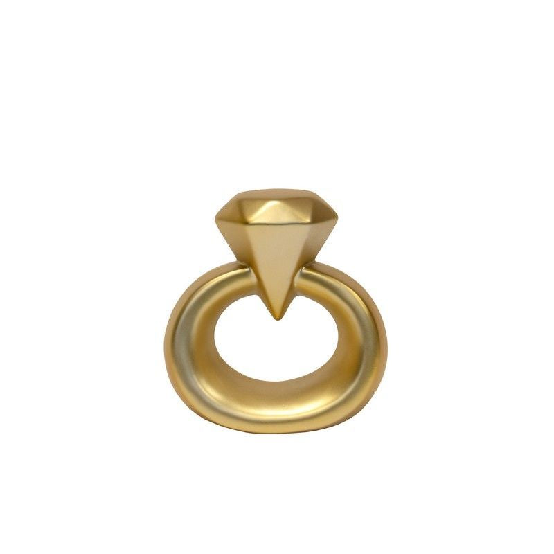 BLOGO Scultura Decorativa "Super Ring" in Ceramica - Oro