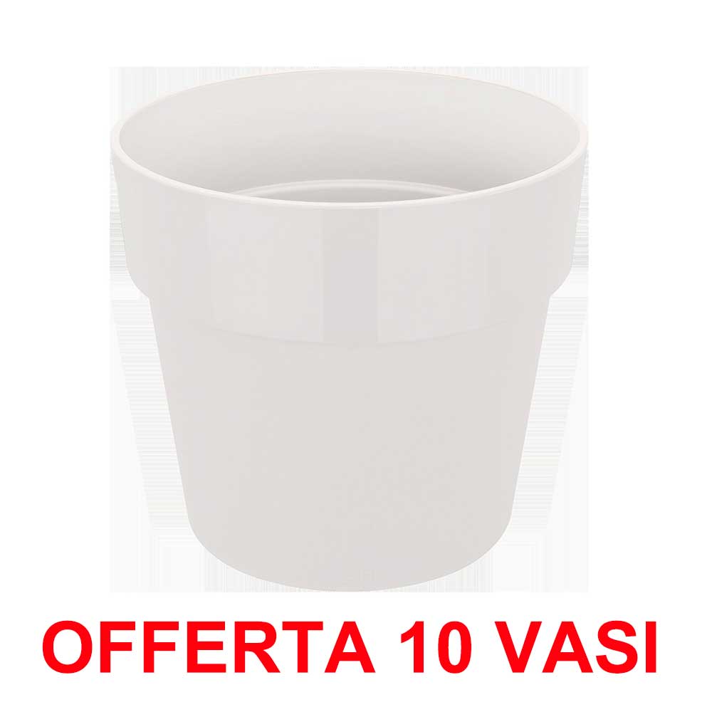 OFFERTA 10 VASO B.FOR ORIGINAL ROUND 14CM BIANCO
