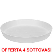 OFFERTA 4 SOTTOVASO LOFT URBAN SAUCER ROUND 17 WHITE