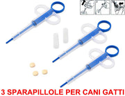 OFFERTA 3 SIRINGHE SPARAPILLOLE E LIQUIDI PER CANI E GATTI