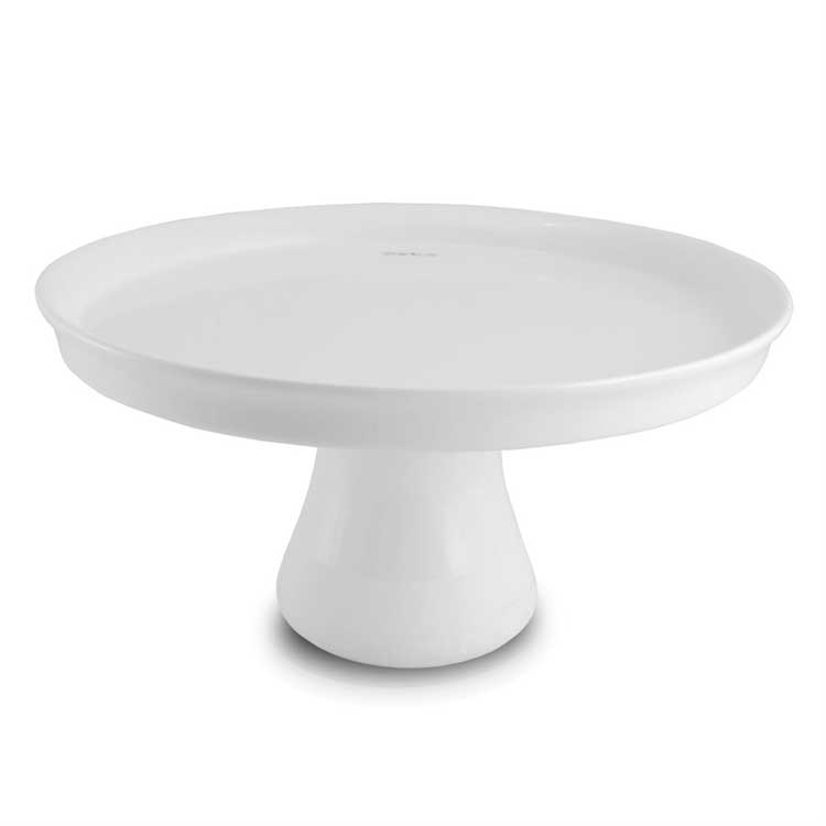 ALZATINA PER TORTE CERAMICA BIANCA 27X13 CM