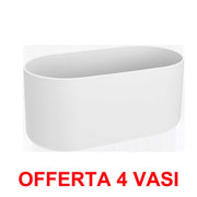 OFFERTA 4 FIORIERA B.FOR SOFT DUO 27CM BIANCO