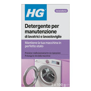 HG DETERGENTE PER MANUTENZIONE DI LAVATRICI E LAVASTOVIGLIE 2X10
