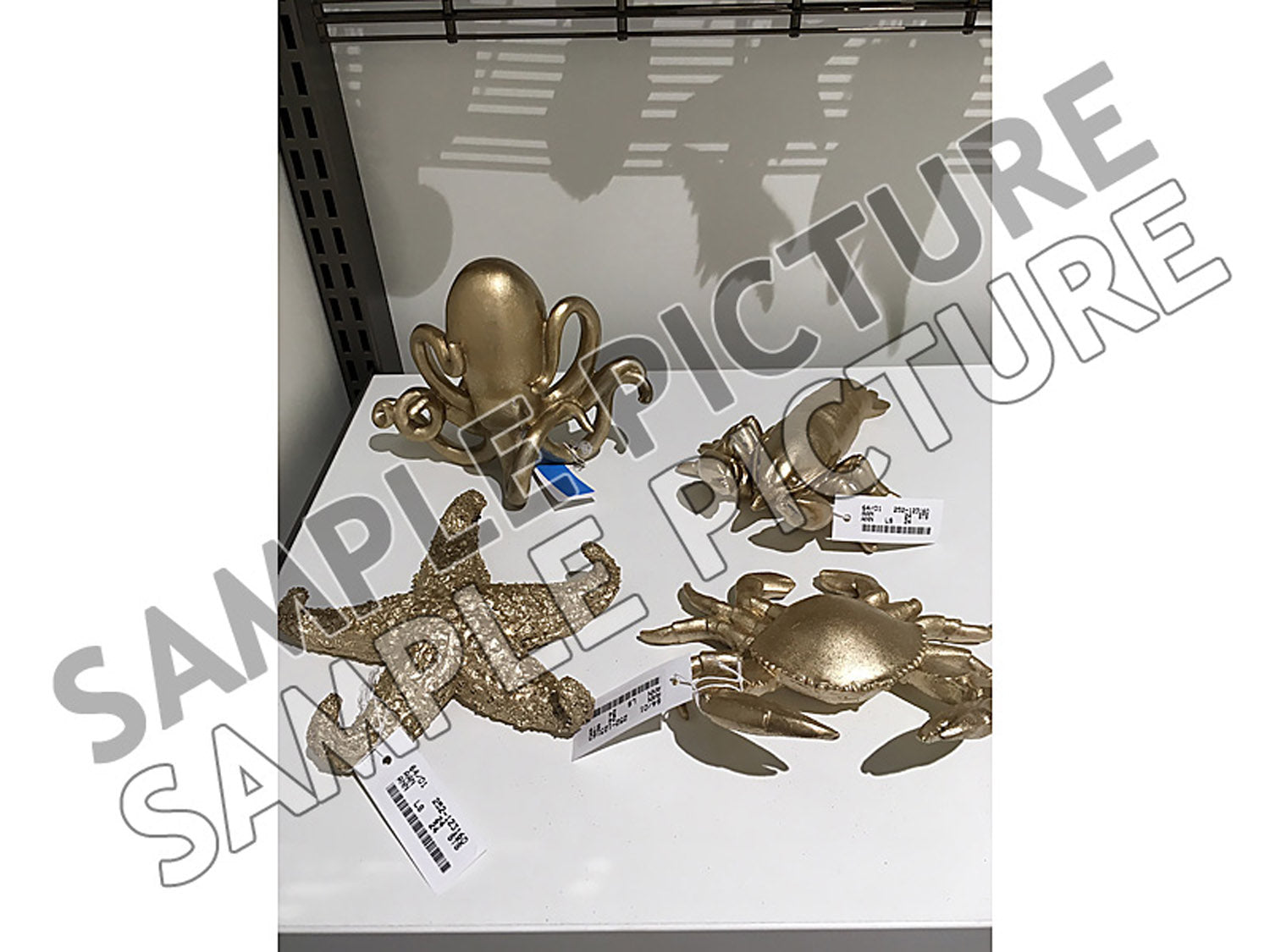 DECORAZIONE MARINA IN RESINA 18X14X6CM ORO (manca foto)