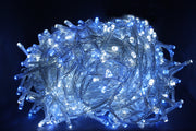 LUCI DI NATALE 300 LED BIANCO / BLU 8 GIOCHI DI LUCE
