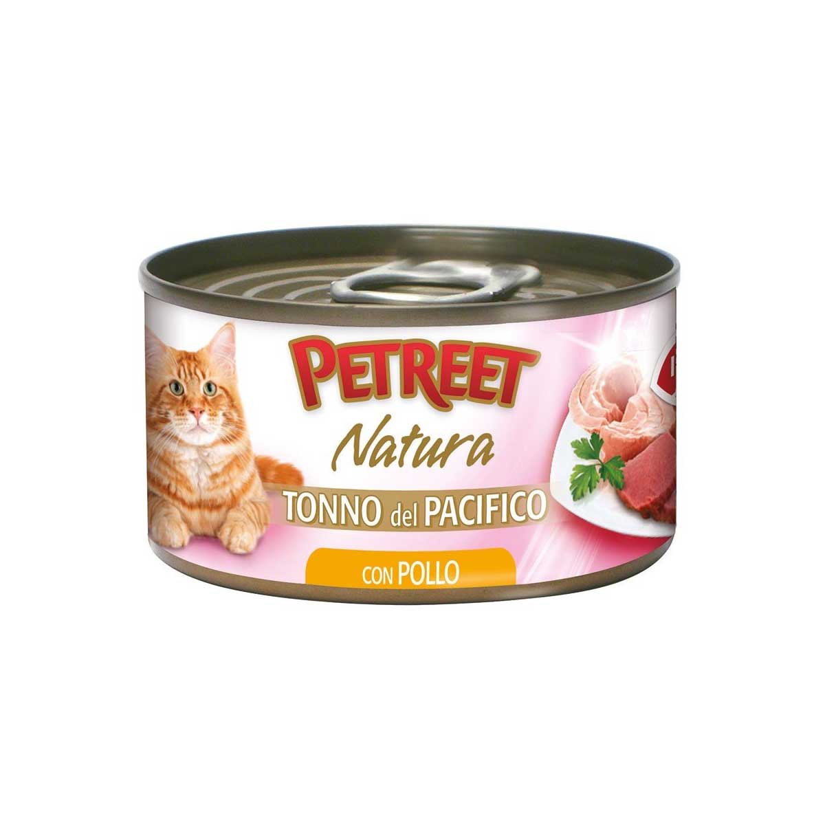 OFFERTA 24 SCATOLETTE CIBO GATTO NATURA TONNO DEL PACIFICO/POLLO 70GR