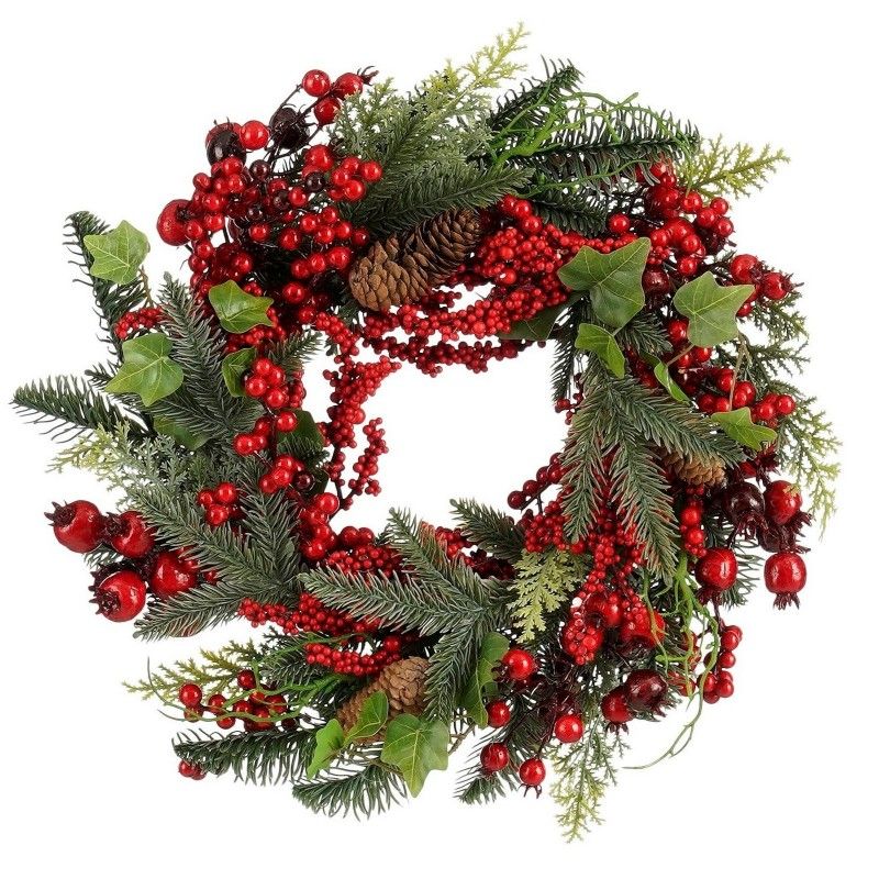 MICA Decorations Ghirlanda Norah 11xD40 cm, rosso