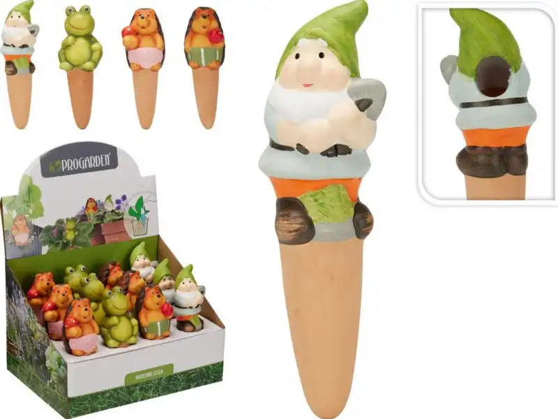 Irrigatore Terracotta per Piante Statuina 15cm Colore Assortito