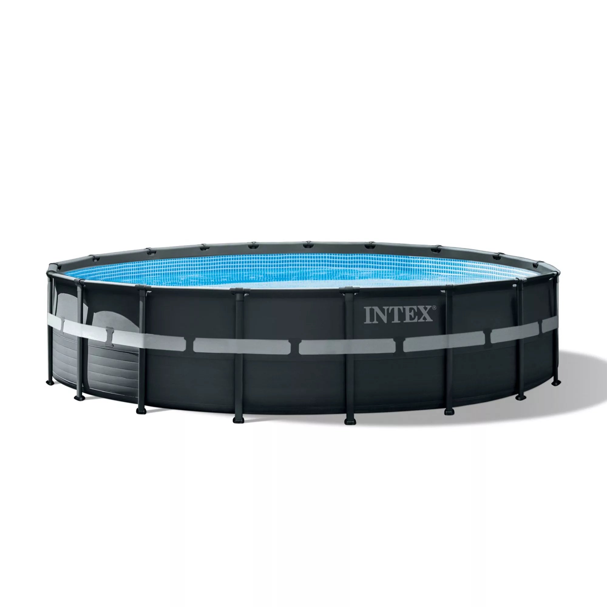 Intex Piscina Rotonda Ultra XTR Frame 549cm x 549cm x 132cm Antracite