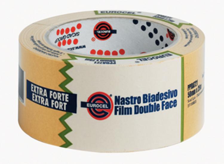 NASTRO BIADESIVO EUROCEL PLASTIFICATO MM50 25MT PER-MOQUETTE E PASSATOIE