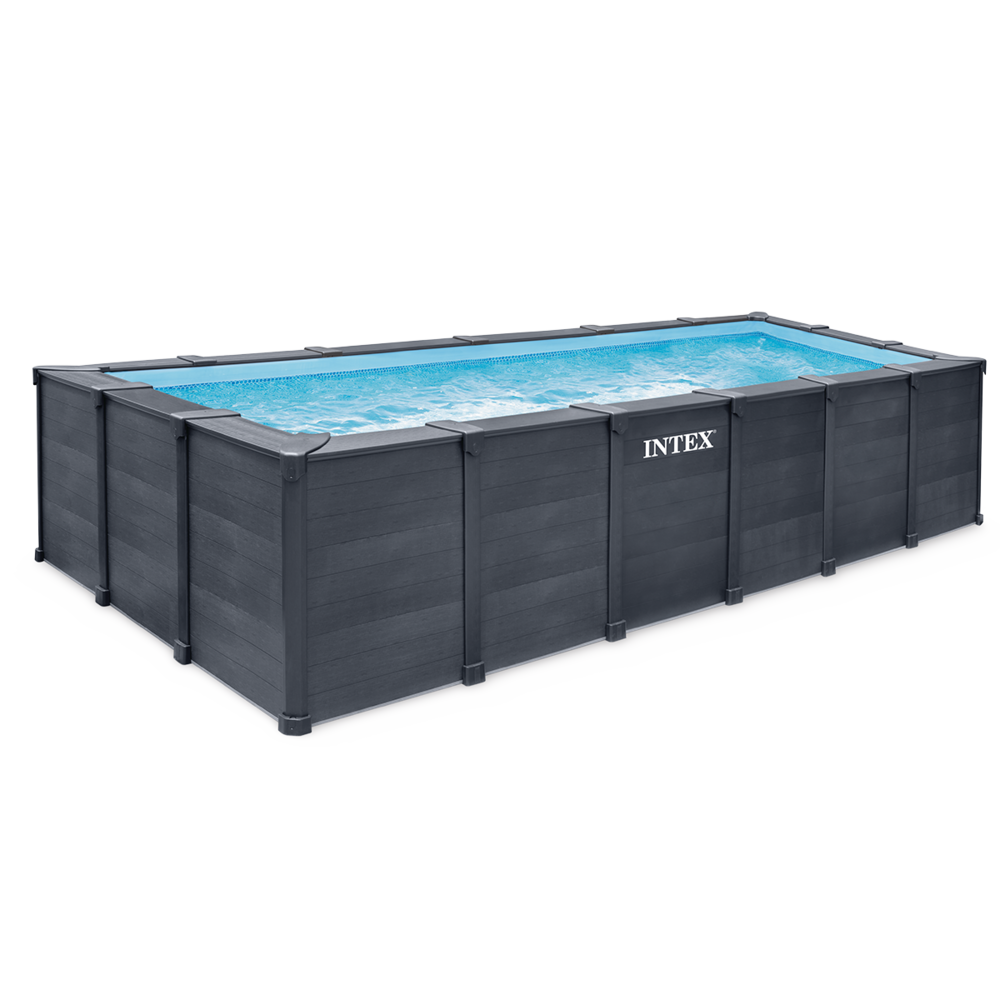 Piscina Graphite 600x300x124 cm Grigio Grafite INTEX