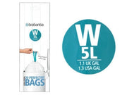 20 PZ SACCHETTI PATTUMIERA PERFECT FIT MOD.W 5 LT BIANCHI