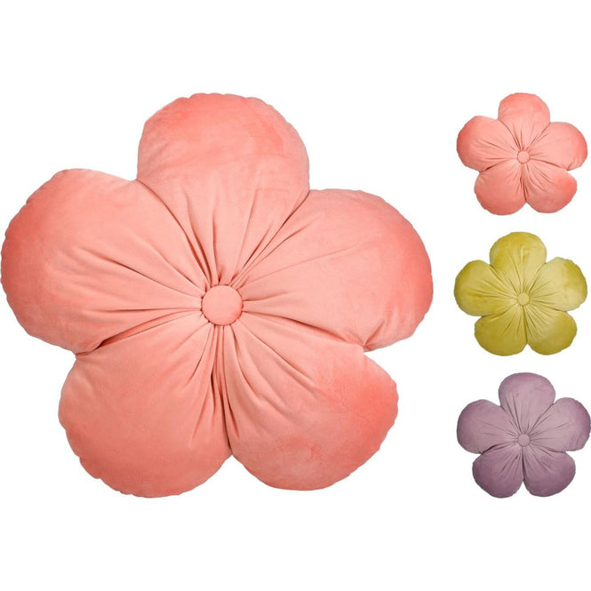 Cuscino Decorativo a Forma di Fiore 40x40x8 cm Colore Assortito