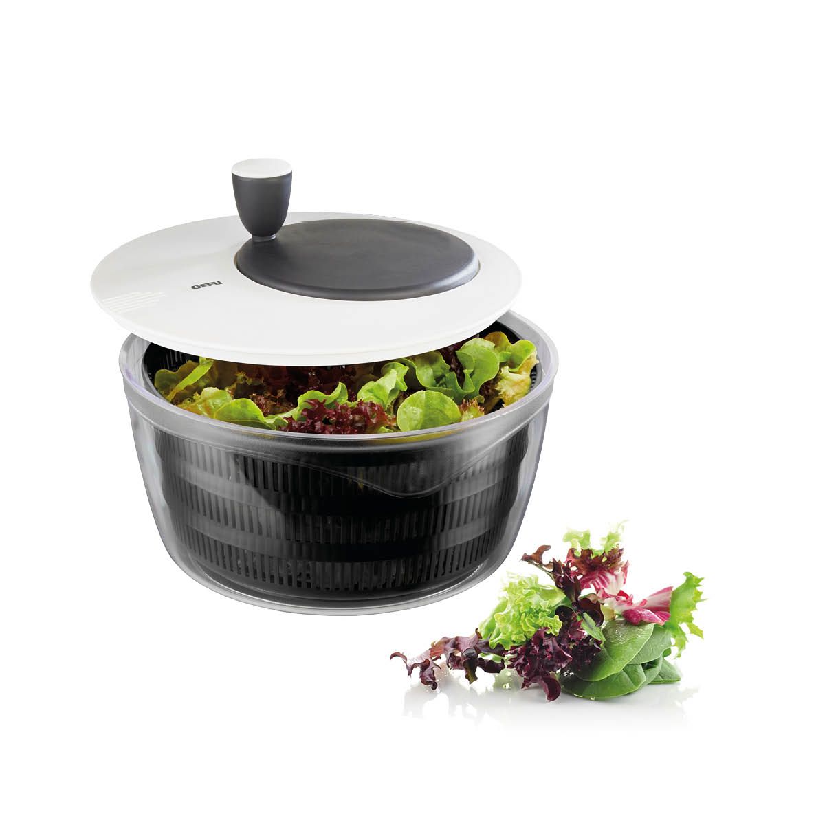 Centrifuga Insalata ROTARE 4 L Nero Bianco Gefu