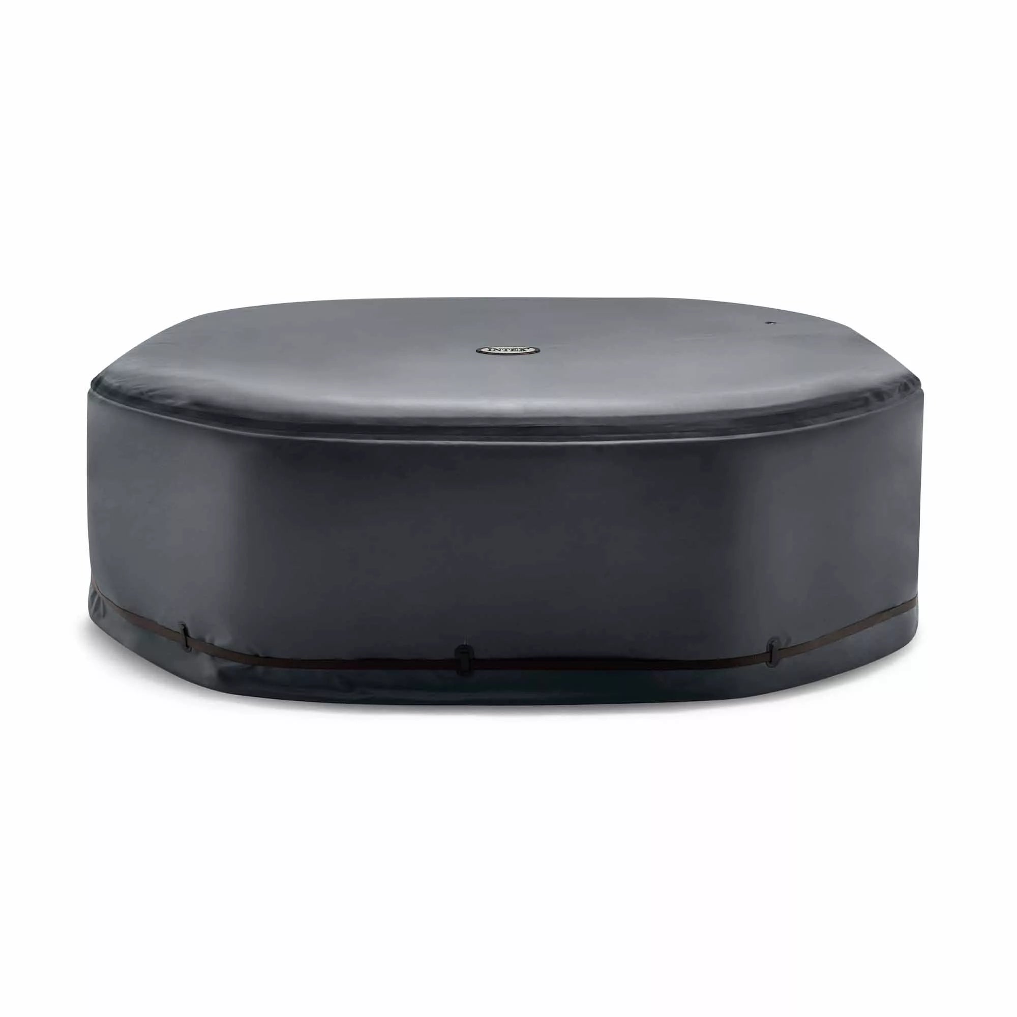 PureSPA Achteckige Solar-Whirlpoolabdeckung für 6-Sitzer, 213 x 213 x 72 cm, Schwarz