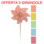 OFFERTA 2 GIRANDOLE A VENTO 74X32CM COLORI ASSORTITI