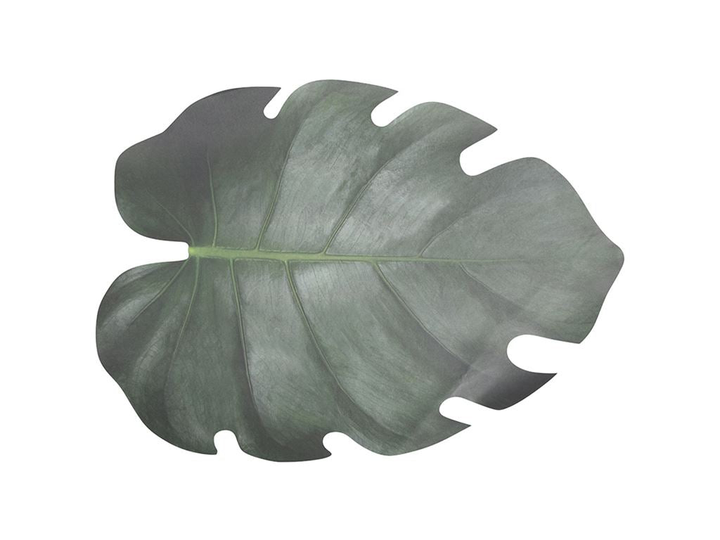 SET 10 PZ TAPPETINI CARTA FORMA FOGLIA TROPICALE