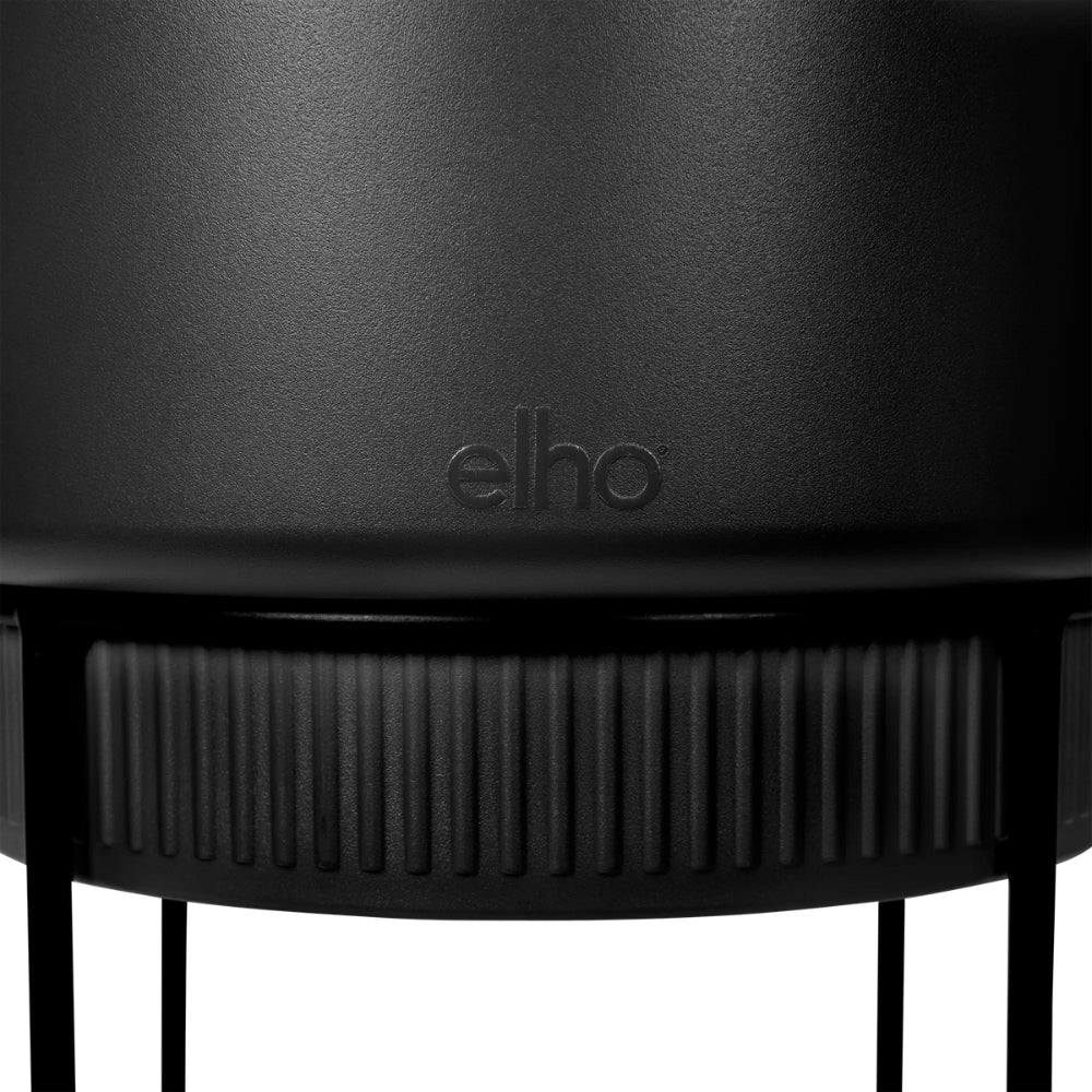 FIORIERA RIALZATA B.FOR STUDIO ROUND 22CM LIVING BLACK