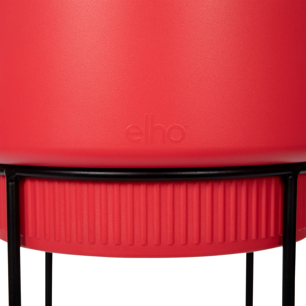 FIORIERA RIALZATA B.FOR STUDIO ROUND 22CM BRILLIANT RED