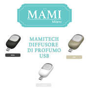 MAMI TECH DIFFUSORE DI PROFUMO USB PER AMBIENTI COLORE A SCELTA