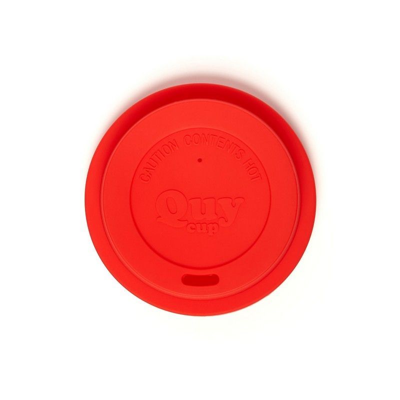QUY CUP Coperchio in silicone per tazza da caffè espresso da 90 ml Rosso
