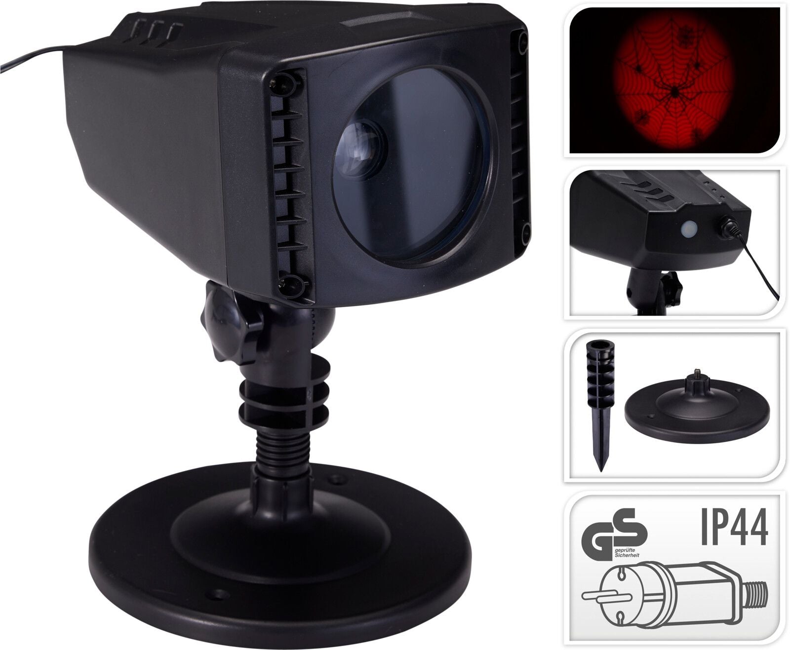 Proiettore a LED con ragno che striscia