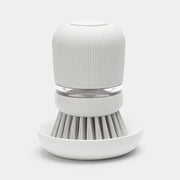 SPAZZOLA PER PIATTI CON DISPENSER SAPONE GRIGIO CHIARO