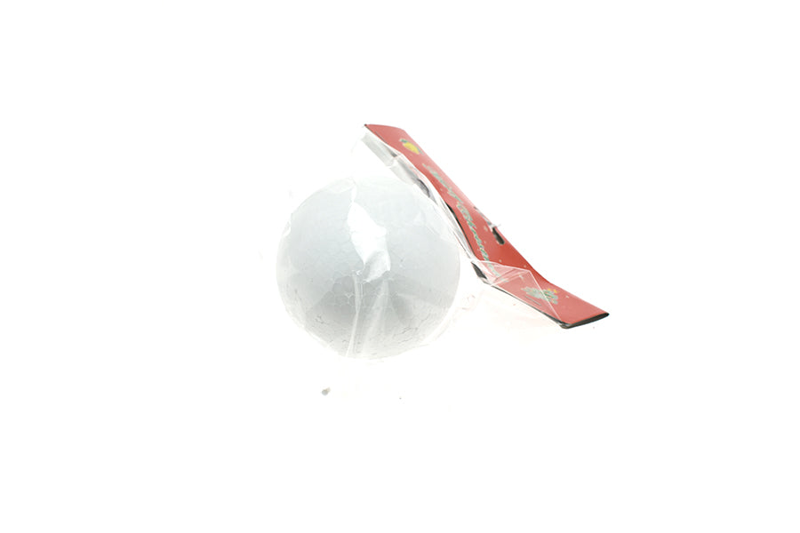 SFERA NATALIZIA 10CM PER DECOUPAGE BIANCA