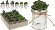 SUCCULENTE ARTIFICIALE IN VASO 7X12CM MODELLO ASSORTITO