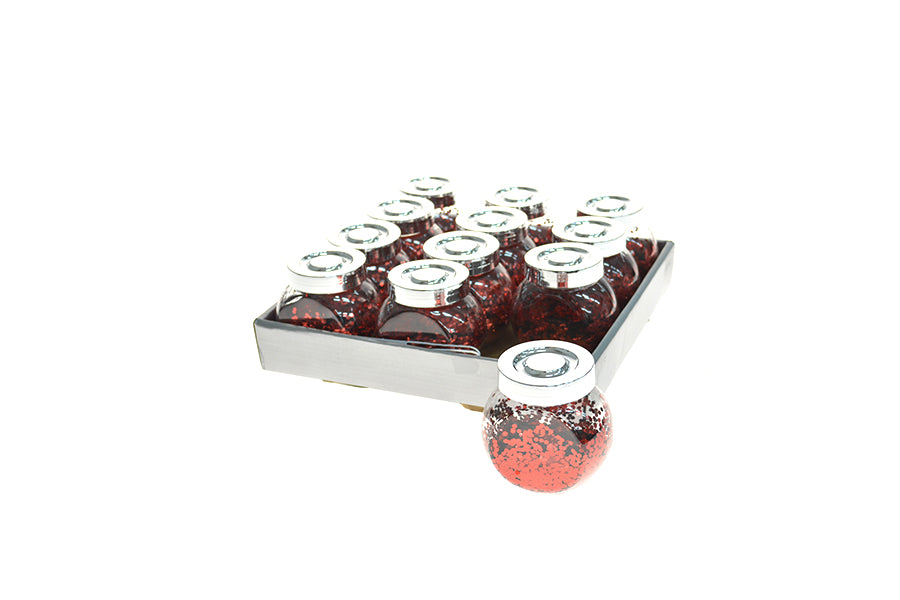 1 BARATTOLO DECORATIVO GLITTER 30GR ROSSO