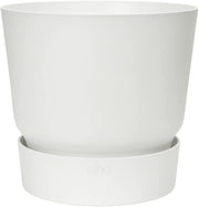 VASO GREENVILLE ROUND 18CM WHITE
