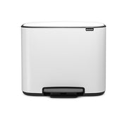 PATTUMIERA CON PEDALE 11+23L DUE SCOMPARTI BIANCO