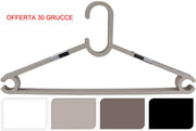 OFFERTA SET 30 GRUCCE PLASTICA COLORI ASSORTITI