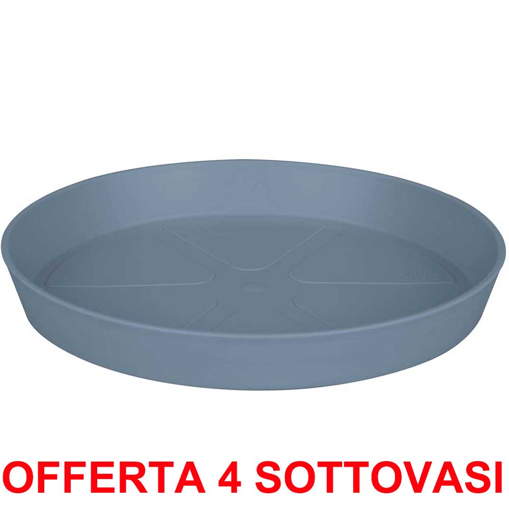 OFFERTA 4 SOTTOVASO LOFT URBAN SAUCER ROUND 28 VINTAGE BLUE