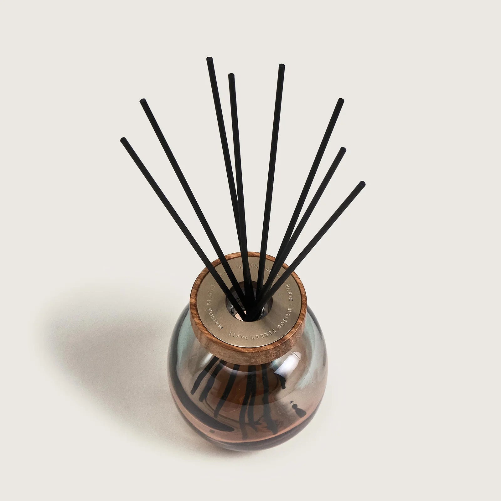 Diffusore a Bastoncini Bouquet WOOD Vert e Ambre 180ml Zeste de Verveine (H 24cm) Maison Berger