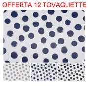 OFFERTA 12 TOVAGLIETTE AMERICANE DA COLAZIONE 43X28CM ASSORTITE