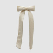 Fiocco Velluto Avorio con Clip H30 x L13 cm EDG