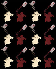 OFFERTA 12 ANGELI SUONATORI 8CM IN PANNO LENCI APPENDIBILI ASSORTITI