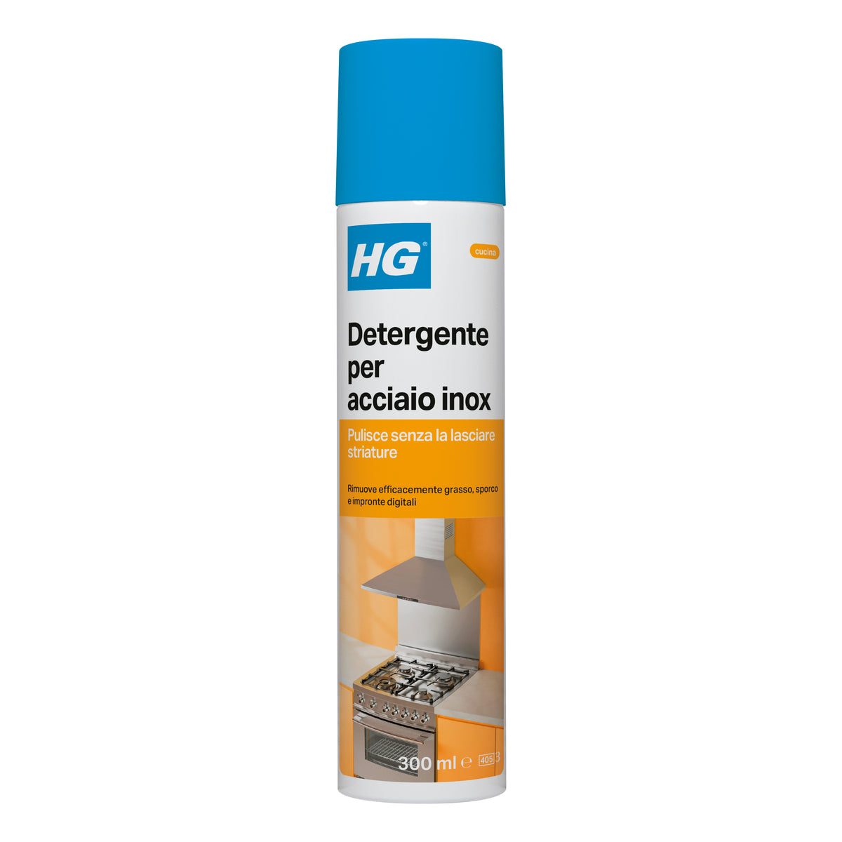 HG DETERGENTE AD AZIONE RAPIDA PER ACCIAIO INOX 300 ML