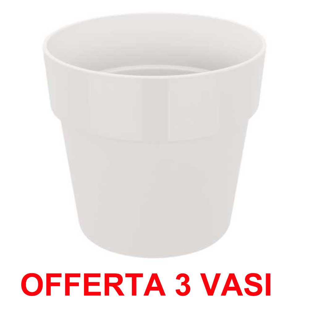 OFFERTA 3 VASO B.FOR ORIGINAL ROUND MINI 9CM WHITE
