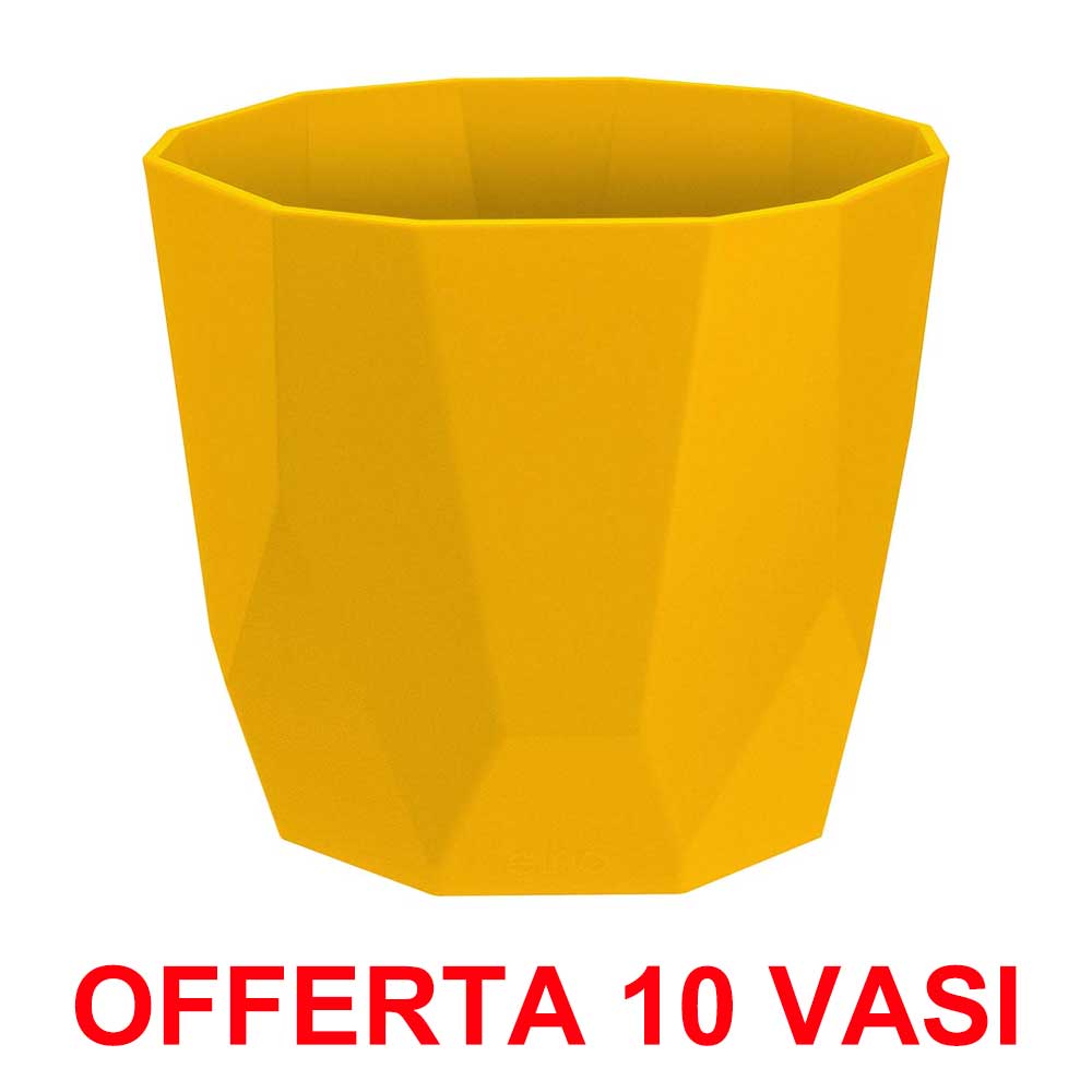 OFFERTA 10 VASO B.FOR ROCK 14CM OCHRE