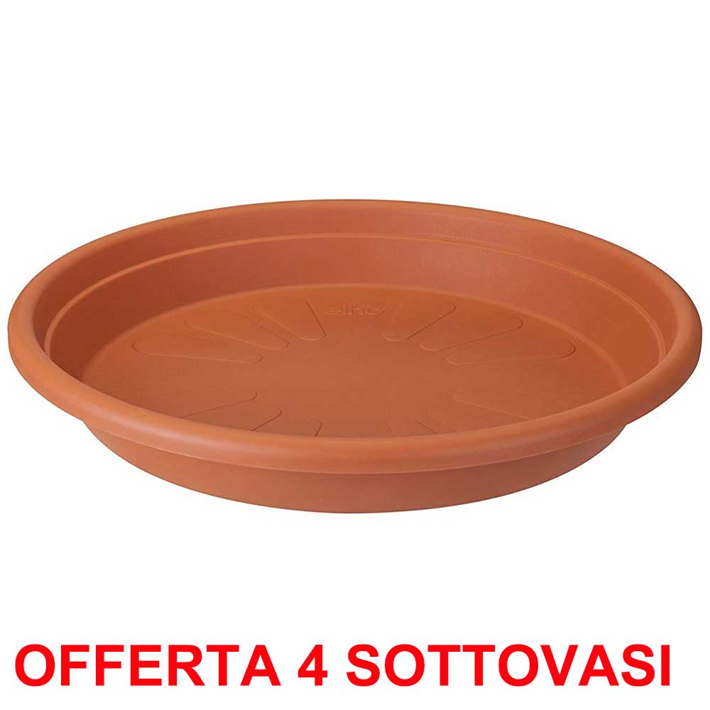 OFFERTA 4 SOTTOVASO UNIVERSAL SAUCER ROUND 27CM TERRA