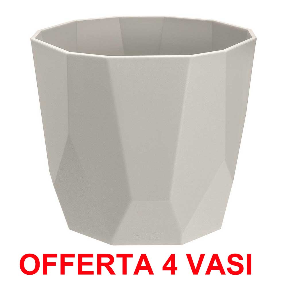OFFERTA 4 VASO B.FOR ROCK 14CM WARM GREY