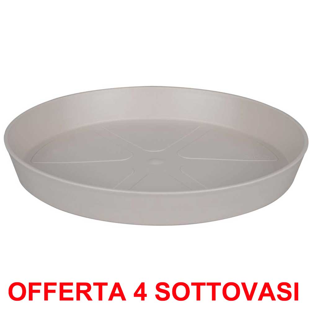 OFFERTA 4 SOTTOVASO LOFT URBAN SAUCER ROUND 17 WARM GREY