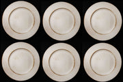 6 SOTTOPIATTI CIRCOLARI EFFETTO PANNA - LEGNO 33CM