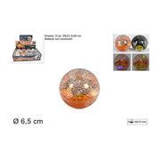 PALLINA AD ACQUA HALLOWEEN CON LED 6.5 CM ASSORTITA