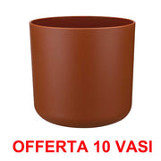 OFFERTA 10 VASO B.FOR SOFT ROUND 18CM BRIQUE