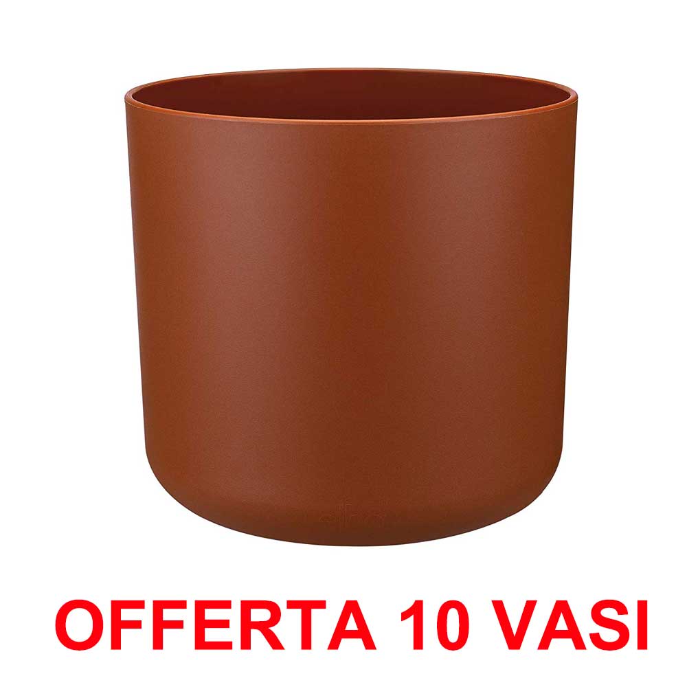 OFFERTA 10 VASO B.FOR SOFT ROUND 18CM BRIQUE
