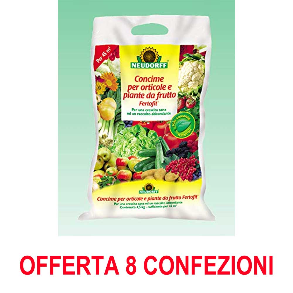OFFERTA 8 SACCHI CONCIME BIOLOGICO PER ORTO E FRUTTA DA 1 KG CIASCUNO
